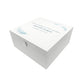 White Square personalised Wooden box with a decorative lid featuring illustrations of floating Feathers, Perfect funeral memory keepsake box, for storing ashes, order of service, flowers and capturing your loved ones things in one place. 