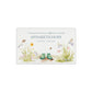Luxury solid wooden white painted Urn ,  Featuring a flower Garden with Children's wellies in several colours. A watercolour illustration, our urns and Caskets for displaying or burying ashes. Customisable and can be personalised. Perfect funeral memory keepsake urn, for storing ashes for humans and pets. coping with baby loss, baby keepsake and memories 