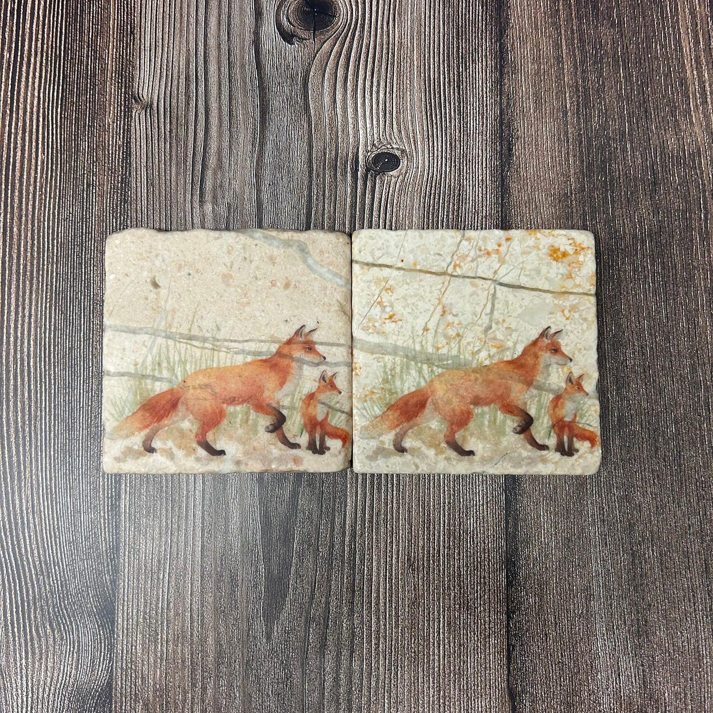 The Faithful Fox Coasters Set of 2 **Low stock** SECONDS 4