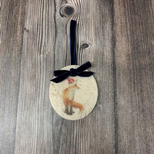 Baby Fox Marble Christmas Bauble **Low stock** SECONDS 4