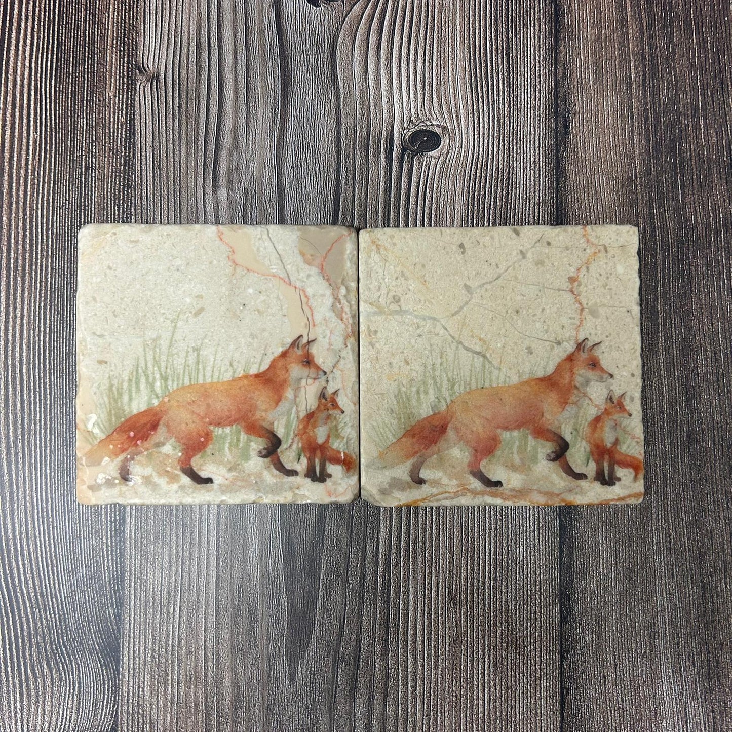 The Faithful Fox Coasters Set of 2 **Ex-display** SECONDS 5