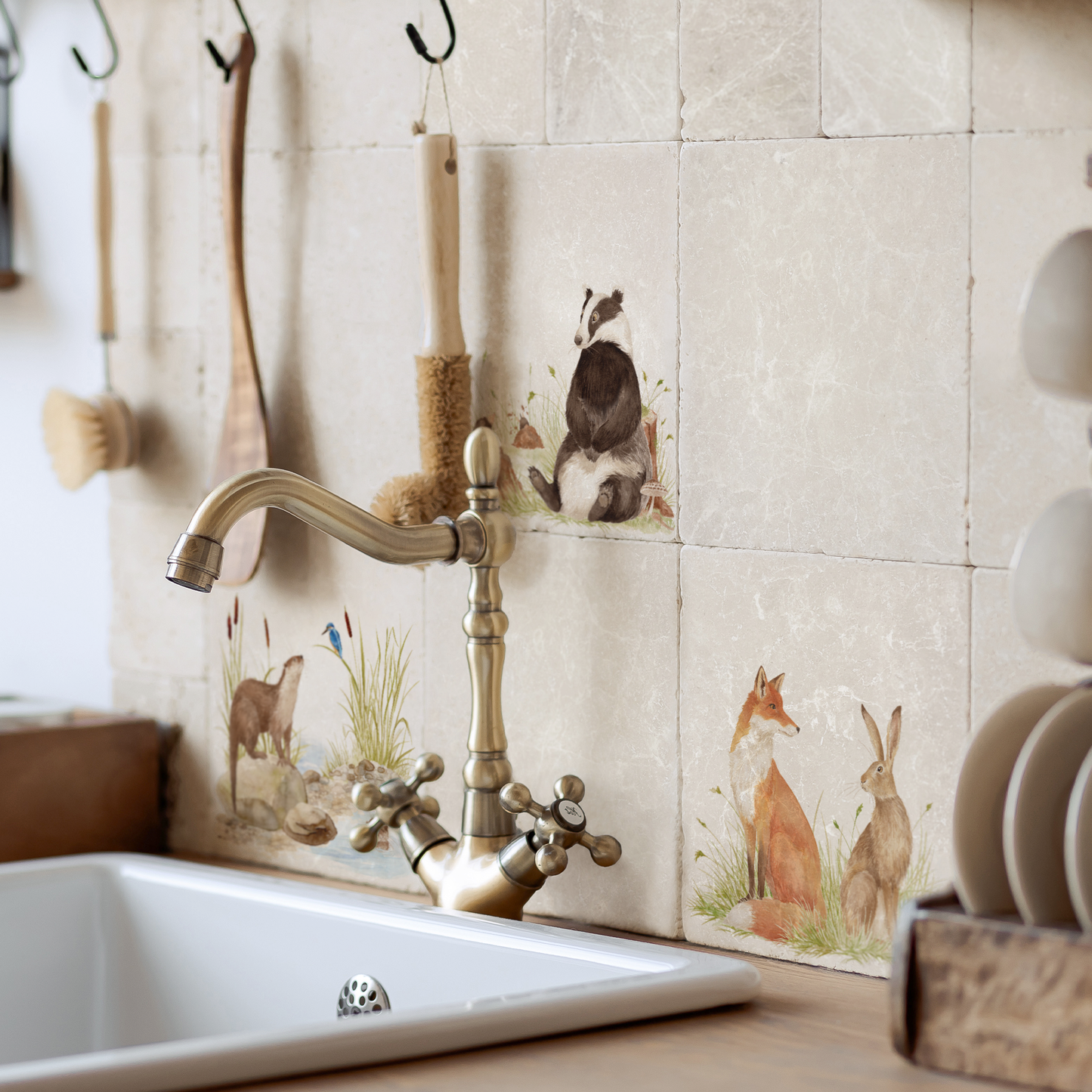 The Fox and Hare Splashback Tile