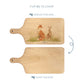 Water colour Fox and Hare chopping board 
