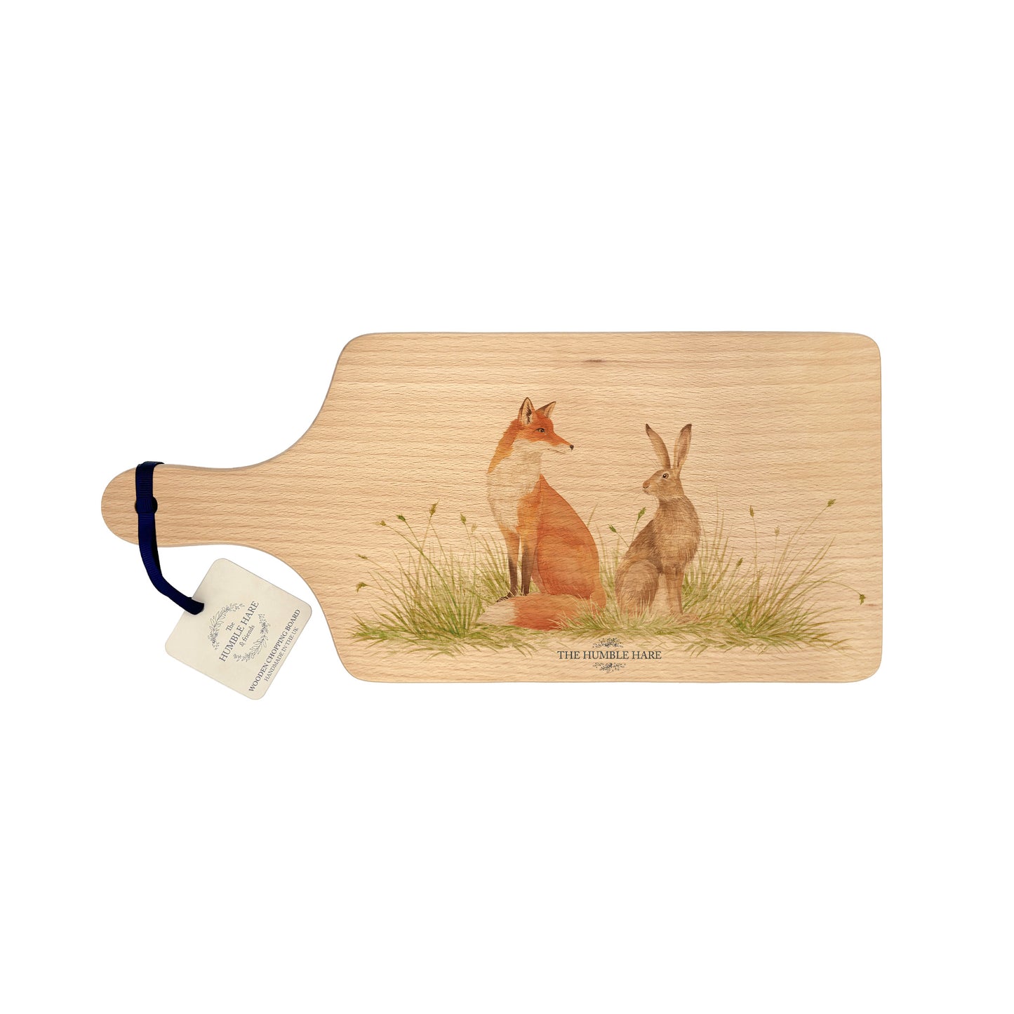 Fox and Hare wooden chopping board 