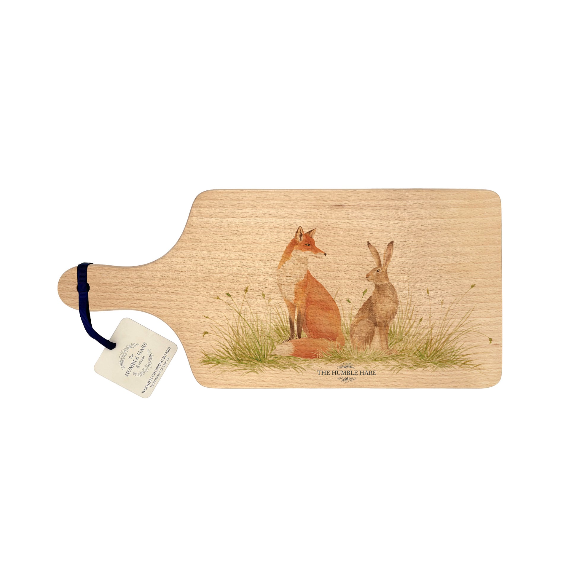 Fox and Hare wooden chopping board 