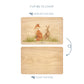 Watercolour Fox and Hare wooden chopping board 