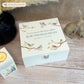 White Square personalised Wooden box with a decorative lid featuring illustrations of Garden Birds on Branches Perfect funeral memory keepsake box, for storing ashes, order of service, flowers and capturing your loved ones things in one place.