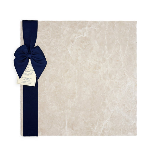 Large Marble Platter Gift Bow