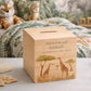 personalised handmade money box with watercolour design for childrens bedroom, mummy and baby Giraffe grazing in the sunshine