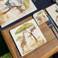 The Savannah Collectors set is perfect for the safari lover, featuring beautiful watercolour designs on our much loved marble platters and coasters. You can find a Giraffe and Leopard on this medium  platter 