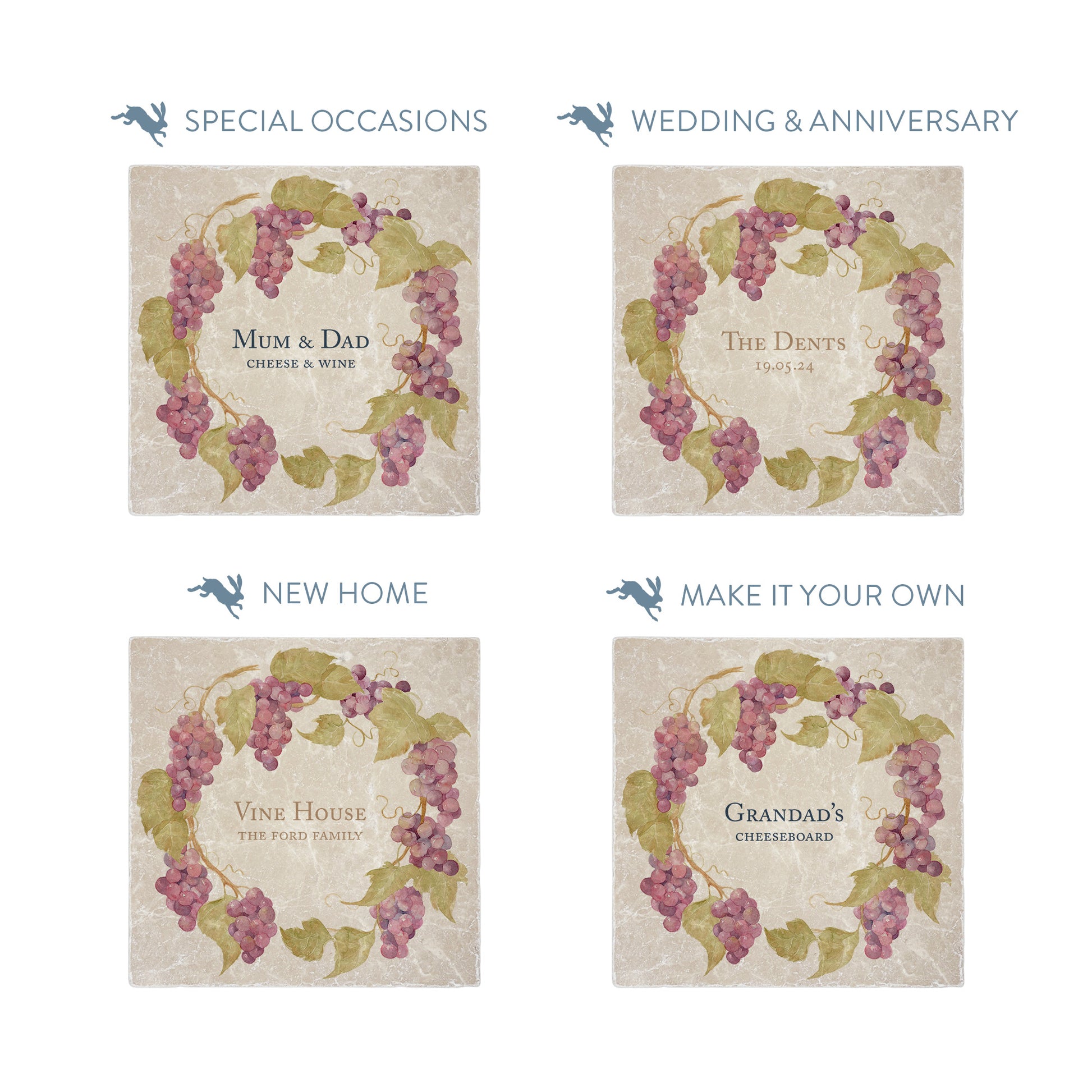 personalised text examples, making your platter truly yours.  