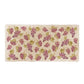 A rectangular marble sharing platter, featuring a maximalist watercolour red grape vine pattern.