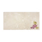 A cream marble 20x40cm wall tile with a minimalistic watercolour bunch of grapes design.