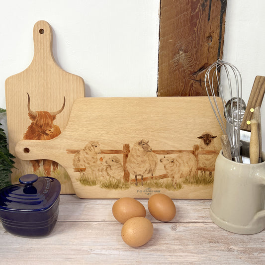 sheep chopping board 