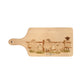 The Farm sheep getting into trouble, watercolour design flip chopping board 
