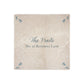 Harebell personalised Splashback tile make it your own with your own text. 