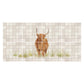 Mosaic Highland Cow Designer Mural