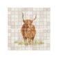 Mosaic Highland Cow Designer Mural