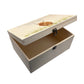 Wooden box with a lid featuring an illustration of a Highland Stag on a wooden background Perfect funeral memory keepsake box, for storing ashes, order of service, flowers, pictures.