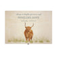 Wooden box with a lid featuring an illustration of a Highland Stag on a wooden background Perfect funeral memory keepsake box, for storing ashes, order of service, flowers, pictures.
