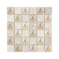 Watercolour Hare design shown across individual mosaic pieces.