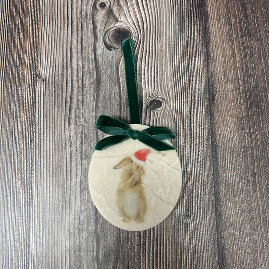 The Humble Hare Marble Christmas Bauble **Limited stock** SECONDS 6