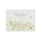 Luxury solid wooden white painted Bee Meadow watercolour illustration our urns and Caskets for displaying or burying ashes. Customisable and can be personalised. Perfect funeral memory keepsake urn, for storing ashes for humans and pets.