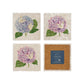 Stunning watercolour marble set of 4 coasters featuring The Humble Hares classic style Pinks, blue and purples with some beautiful Butterflies landing on the stunning flowers. 