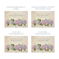 Wooden box with a lid featuring an illustrations of Hydrangeas and Butterflies, Perfect funeral memory keepsake box, for storing ashes, order of service, flowers, pictures. 