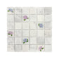Mosaic splashback with a watercolour Hydrangea Flower design perfect for  behind an Aga, kitchen sink, shower or windowsill 