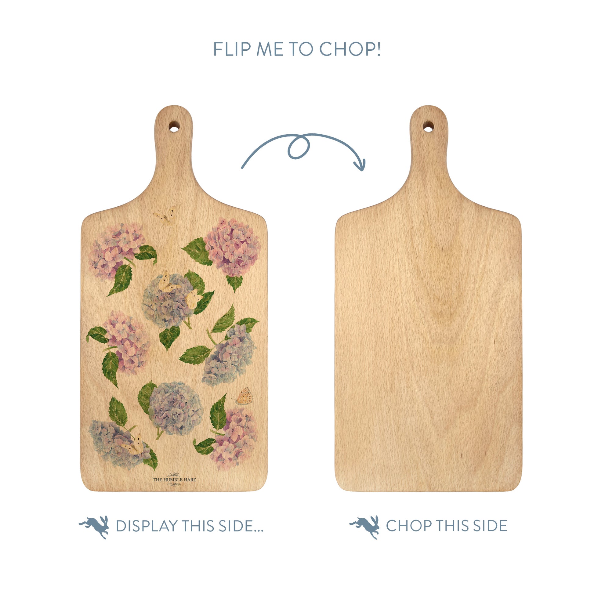 Hydrangea flower Chopping Board 