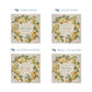 Lemon Wreath personalised wall tile, make it your own with your own text. 