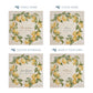 Lemon Wreath personalised wall tile, make it your own with your own text. 