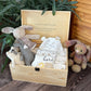 Add an extra special touch with a unique inscription on the inside of your wooden personalised box for Christening gifts, Baby shower gifts and new baby gifts. 