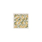 A marble 10x10 wall tile with a maximalist watercolour lemon pattern. 