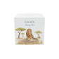 personalised handmade money box for birthday gift in childrens bedroom Lion sitting majestically on a rock