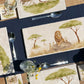 The Savannah Collectors set is perfect for the safari lover, featuring beautiful watercolour designs on our much loved marble platters and coasters. You can find a Lion and Meerkats on this sharing platter 