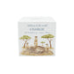 handmade wooden nursery money box with soft watercolour illustration, fun meerkat design 