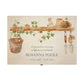 Wooden box with a decorative lid featuring animal illustrations on a wooden background. Perfect funeral memory keepsake box, for storing ashes, order of service, flowers, pictures. 
