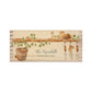 A rectangle wooden planter box with a watercolour design of mice up to mischief in the potting shed climbing the plant pots and tools. The planter can be personalised with a name and a selection of custom phrases. Perfect gift for new homes and housewarming presents.