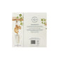 The back of a bookmark greetings card featuring a watercolour scene of a mouse climbing a trowel. The back of the card shows The Humble Hare logo and that the card is FSC certified.