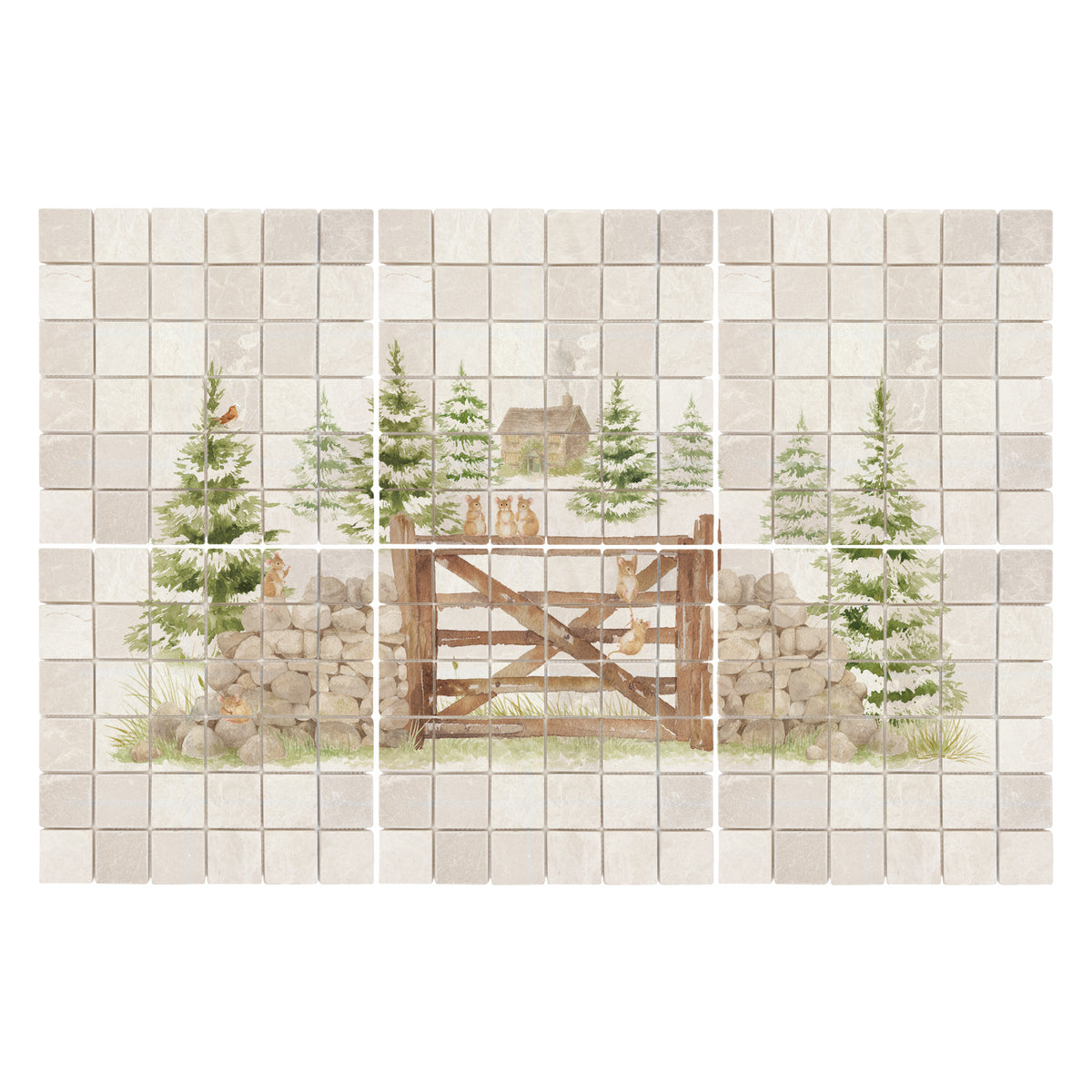 Mosaic Mice Beyond The Garden Gate Designer Mural