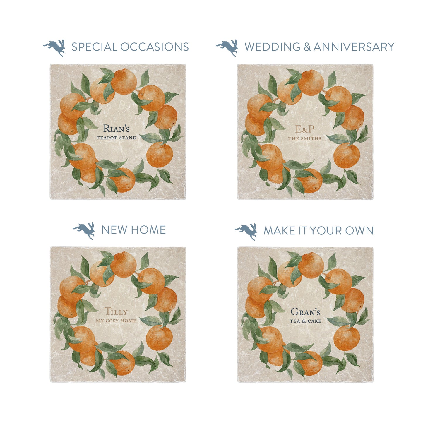 personalised text examples, making your platter truly yours.  