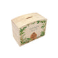 personalised wooden baby keepsake money box for newborn gift