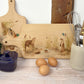 Otter and Kingfisher chopping board 