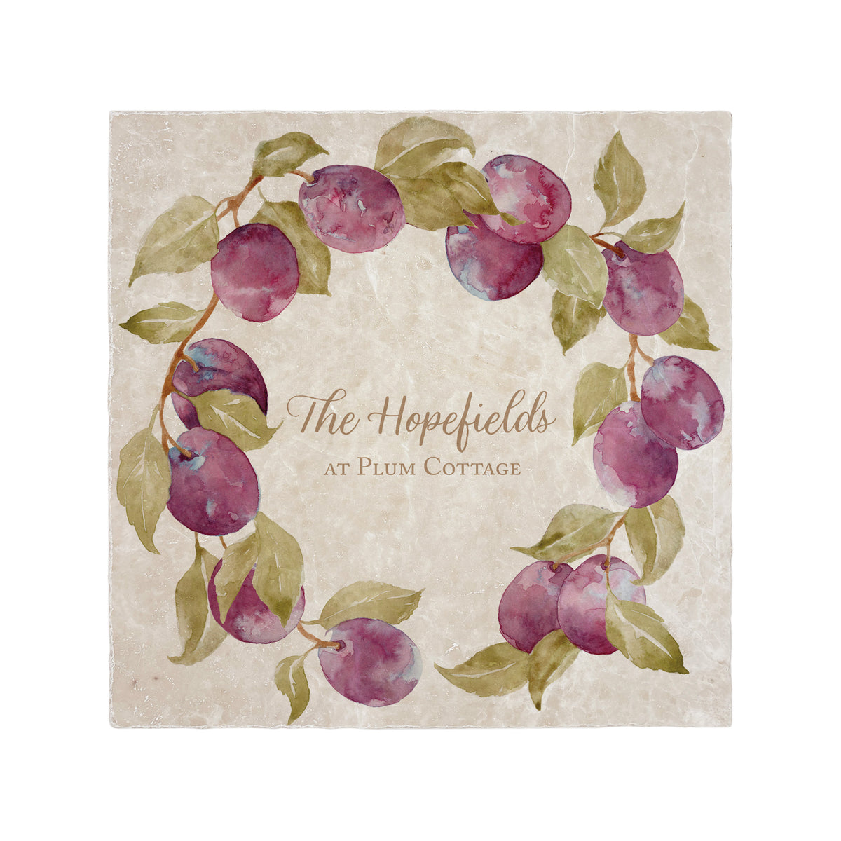 wreath design personalisation options, showing names, house name, phrase and text colour options. 