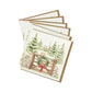 A pack of greetings cards showing a mix of two Christmas designs.