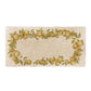 A rectangular marble sharing platter, featuring a watercolour pear wreath design that frames the platter.