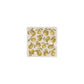 A cream marble 10x10cm wall tile with a maximalist watercolour golden green pear pattern.