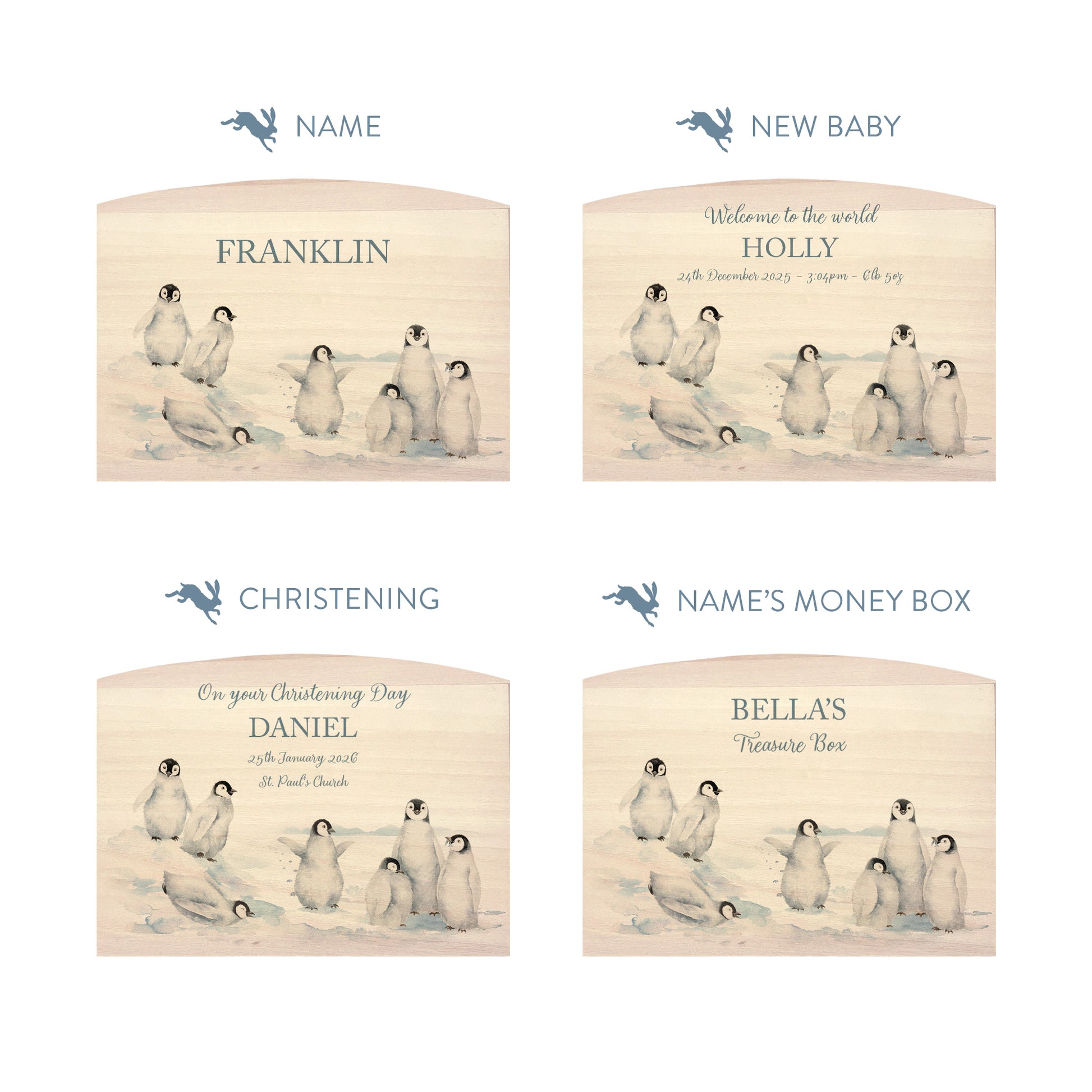 baby animal nursery decor personalised wooden money box